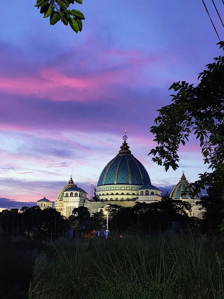 Aerial view of Mayapur West Bengal