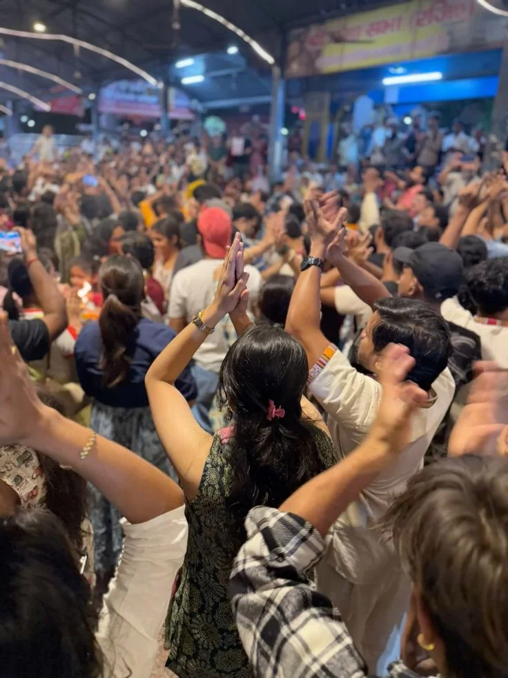 Rishikesh view where many chanting circles happen